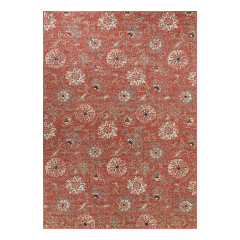 Tapis d'extérieur botanique, Rectangle 10 pi x 14 pi 2 po