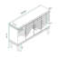 Armoire 60,55 po en champagne. Fabrication en bois massif. Vaste espace de rangement à double compartiment. Tablettes réglables pour une capacité de charge supérieure de 330 lb personnalisable, 66 teintes de couleur champagne-461332065-461332062