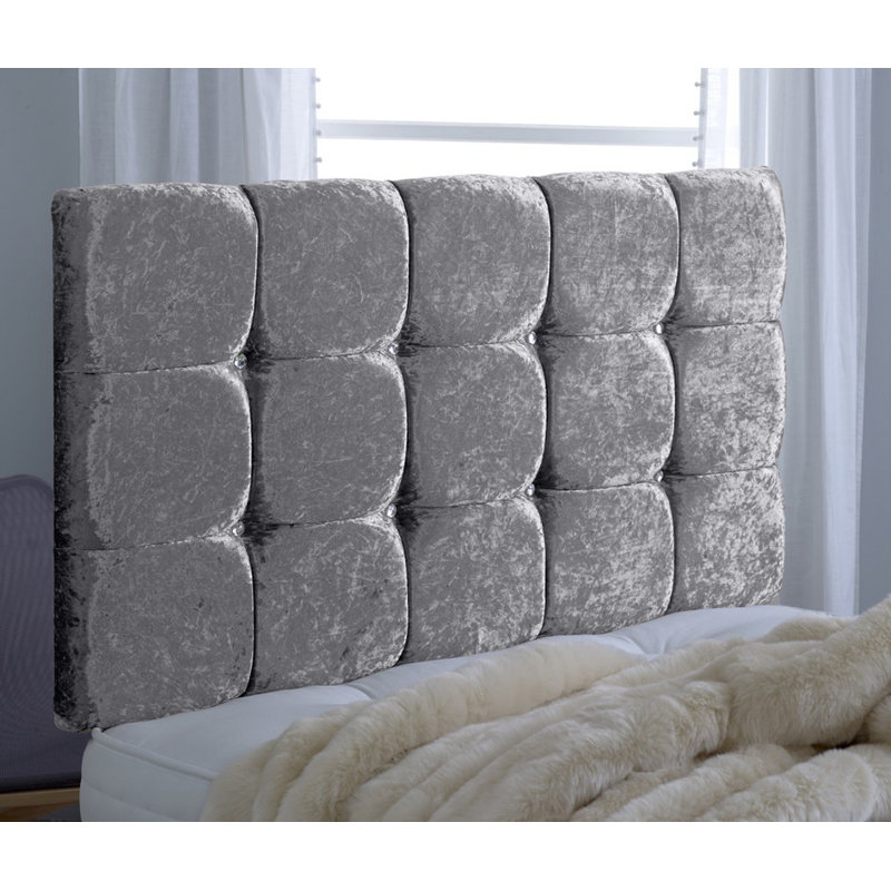Upholstered Headboard, Small Single (2'6), Grey