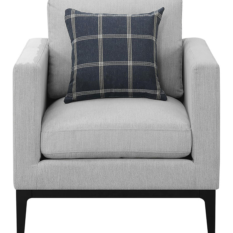 Chaise grise pour la détente - Siège et dossier