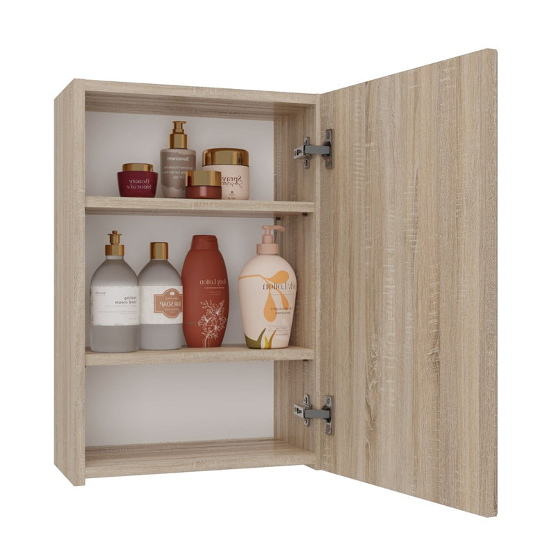 Shamaine Laminate Bathroom Cabinet, Wood