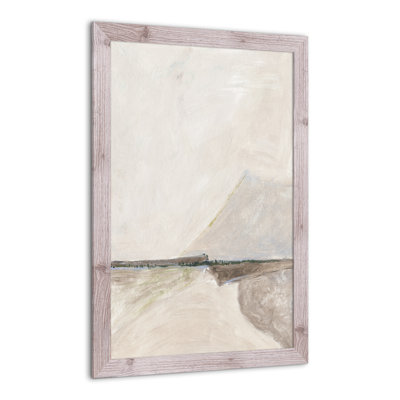Montagne abstraite brun clair - Peinture