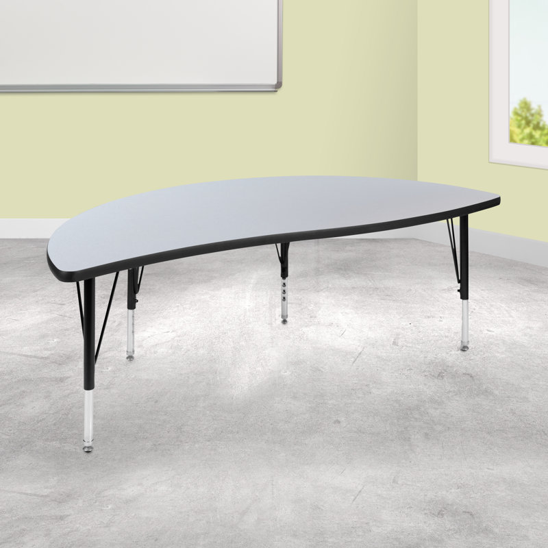Table d'activité Goddard, Chêne, Non, L 30 po x P 60 po x H 16,25 po à 25,25 po