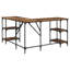 L-Shaped Metal Base Computer Desk-1263426036