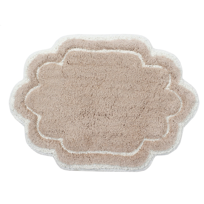 Tapis pour salle de bain Dobrinka, Lin, 17 po x 24 po (rectangulaire)