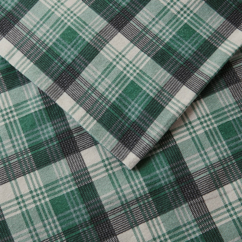 Ensemble de draps Gracie Mills Kayce, Tissu écossais vert, Ensemble literie pour lit simple