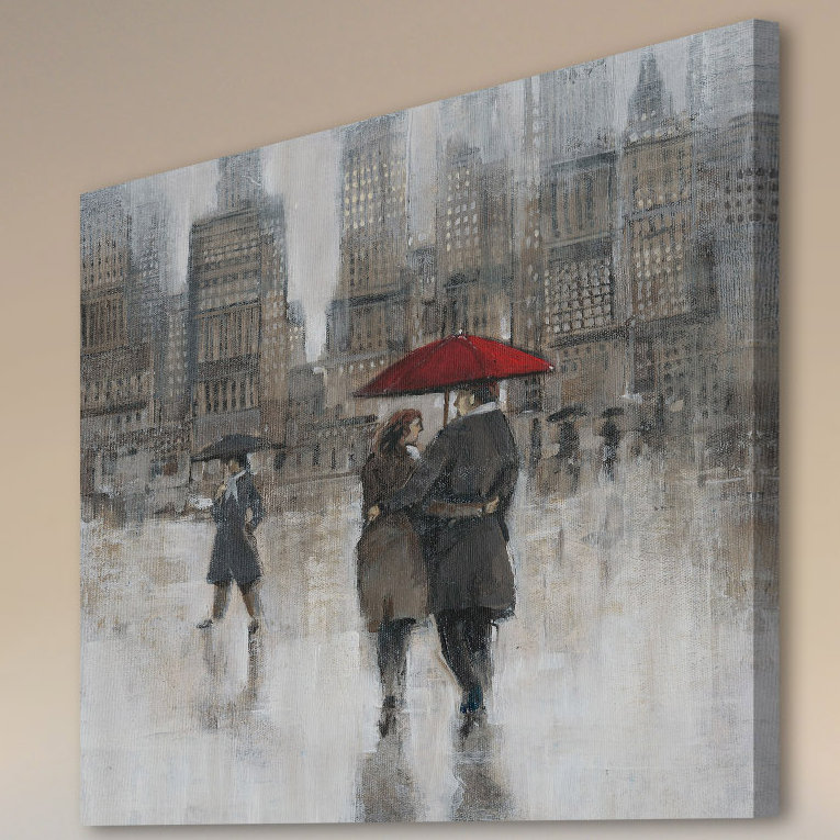 "City Rain", reproduction sur toile tendue, H 32 po x l 32 po x P 1,5 po