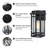 12" Black Dusk to Dawn & Motion Sensor Outdoor Wall Lantern