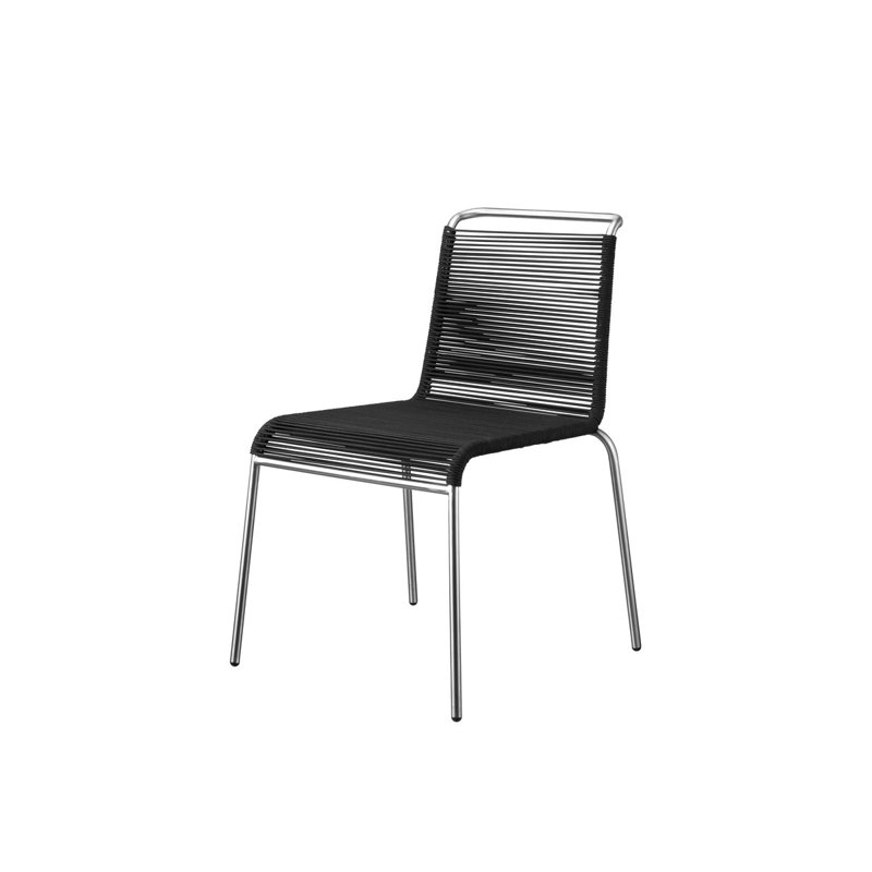 Outdoor Dining Side Chair, Black