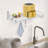 Stainless Steel Wall-Mounted Microwave Shelf With Hooks Holds 44 Lbs, Fits Most Kitchens, Modern Space-Saving Organizer