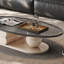 Table basse moderne et simple avec salon ovale-105839634