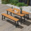 59 po L 20 po L Table de pique-nique pliante en bois massif (bancs non inclus)
