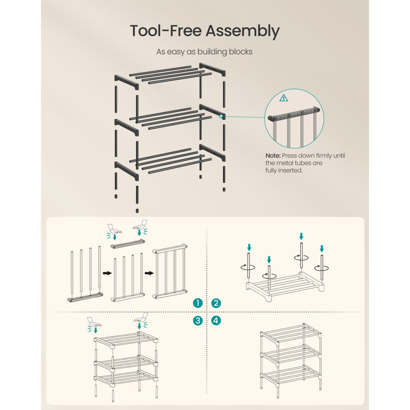 Bordovice 12 Pair Shoe Rack