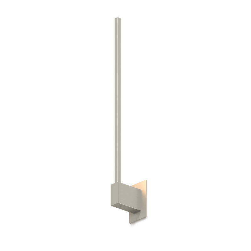 Appliquee à bras 1 lumière del Z-Bar, Nickel brossé
