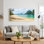 Plage tropicale, reproduction d'art sur toile, ensemble de 1