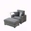 Chaise longue d'intérieur avec repose-pieds et rangement-1199179527