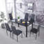 Azalia 6 - Person Glass Top Four Leg Dining Set-750989827-750989826-750989825
