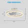Desnoyer 19.7 inch Smart APP Low Profile Ceiling Fan Remote Control 6-Speed Flush Mount LED Lighting