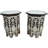 Andalusian Glass Tray Top End Table Set