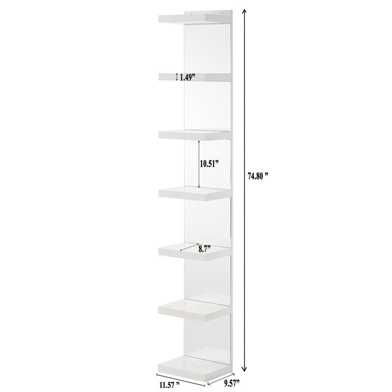 1 étagère ouverte blanche Glam