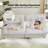  Bauch Modern 81"Wide Upholstered Tufted Back Loveseat Sofa With 2 Usb Charging Ports-1611547509