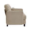 Canapé LSF en tissu chenille avec coussins - brun clair-58874973