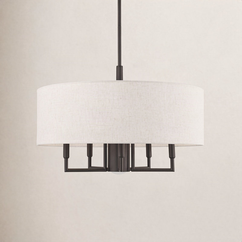 Flaire 6-Light Chandelier, English Bronze