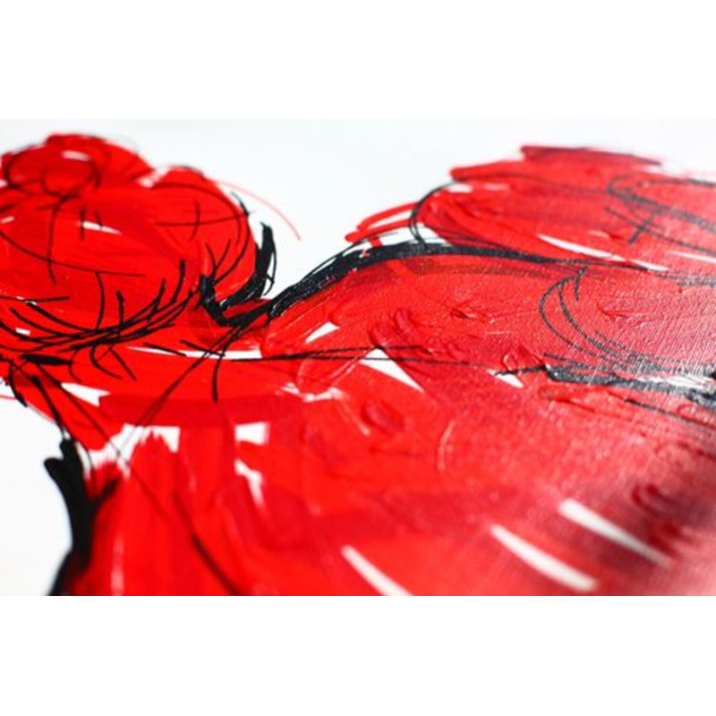 Red 40, 36" H x 24" W