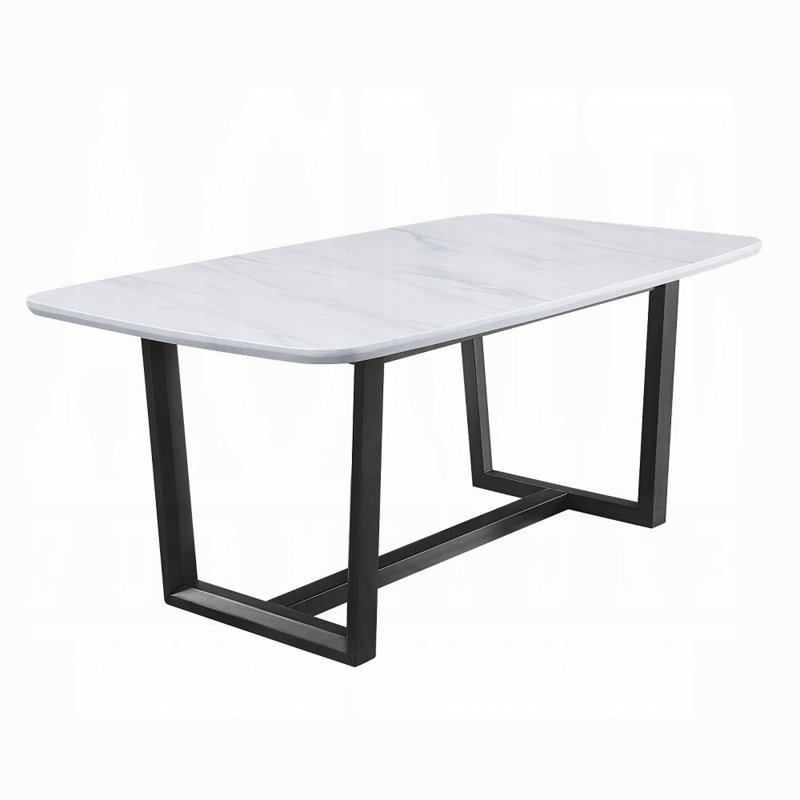 Madan Dining Table W/marble Top