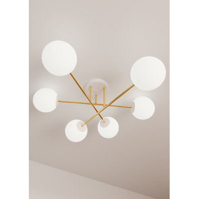 Wodome 6 - Light Dome Chandelier