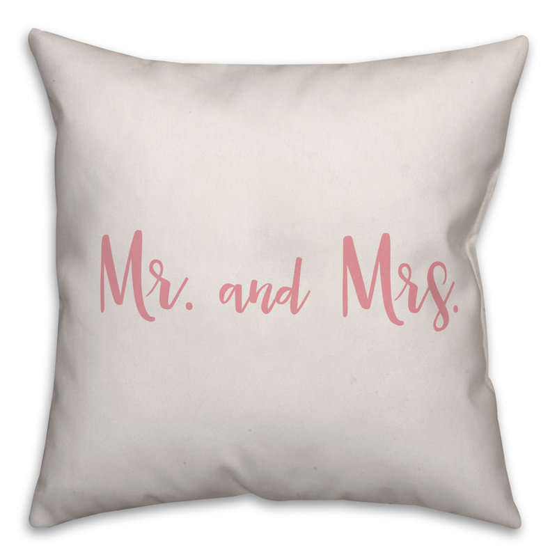  Coussin M. et Mme, Blanc / rose, Housse de coussin