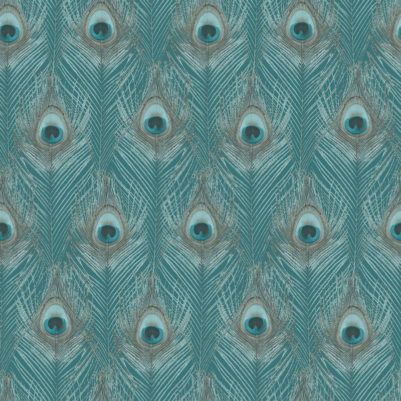 Braylen 10m x 53cm Matte Wallpaper Roll, Turquoise