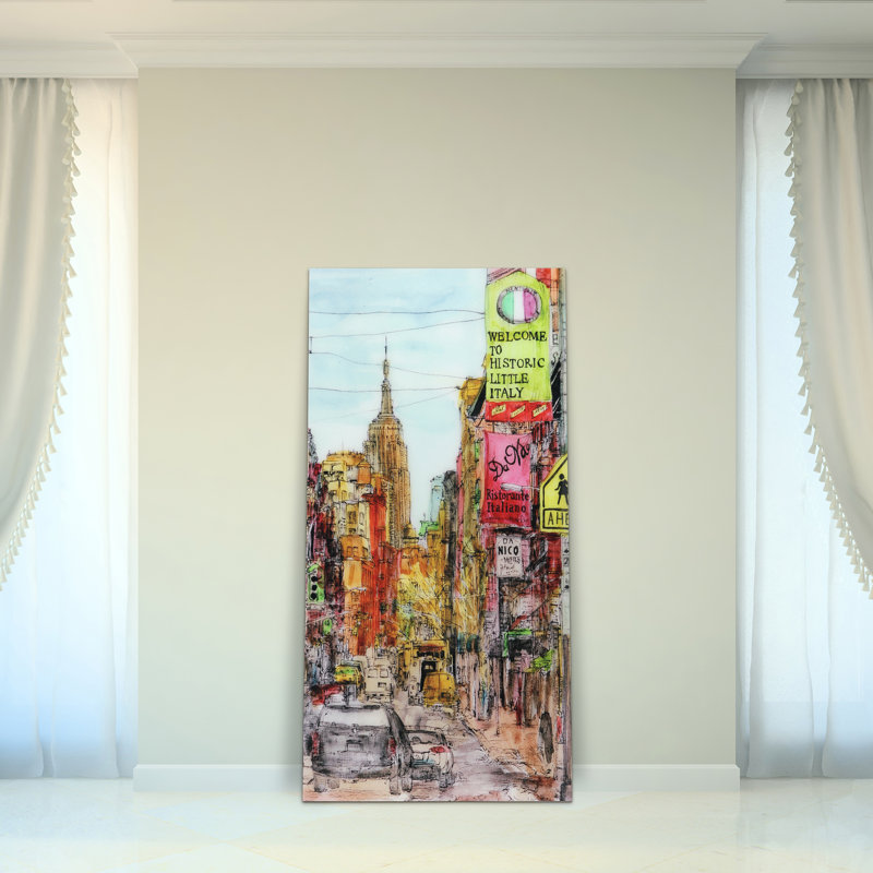 Petite Italie - impression sans cadre sur verre