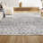 Kateshia Moroccan HYPE Boho Vintage Diamond Cream/Gray Rug-1452709823