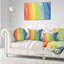 Couleurs fluides de l'arc-en-ciel - coussin abstrait imprimé-29842326-89812954