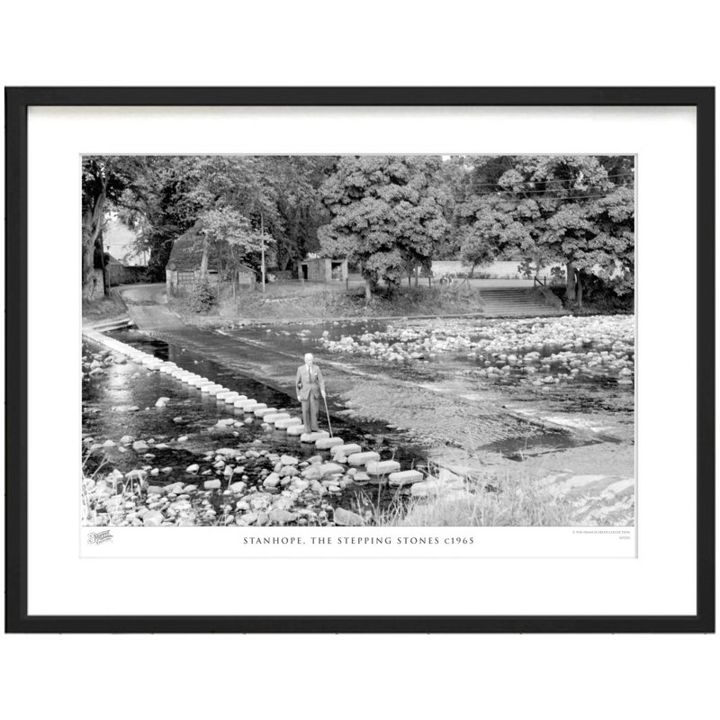 Stanhope, The Stepping Stones C1965 by Francis Frith - Single Picture Frame Print, 28cm H x 36cm W x 2.3cm D