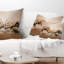 Coussin lombaire gemsbok antelopes combat wall