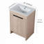 Meuble-lavabo autoportant avec lavabo en céramique