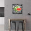 Art mural en verre acrylique 24 po x 24 po Epic Art «Chalkboard Watermelon» par Art Licensing Studio-117540503