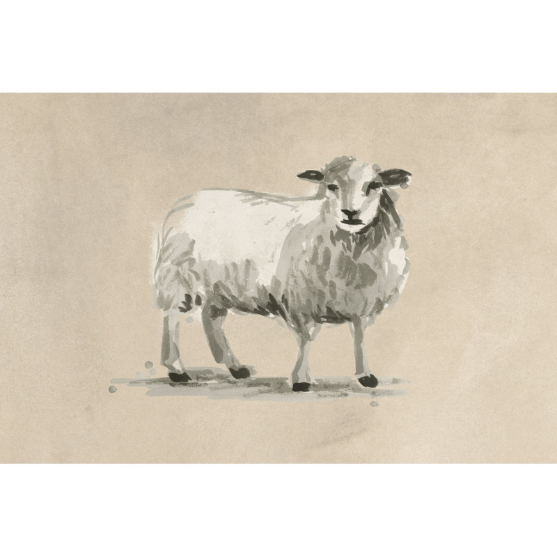 Tauseef Antique Farm Cameo III by June Erica Vess - Wrapped Canvas Print, 30 cm H x 46 cm W