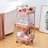3-Tier Rolling Cart, Utility Cart with Wheels,Metal Cart,Bathroom Cart,Salon Trolley Cart,Kitchen Storage Cart-89251850