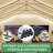 20FT x 40FT Canopy With Rolled Sidewalls,White & Blue-103532496-124639097