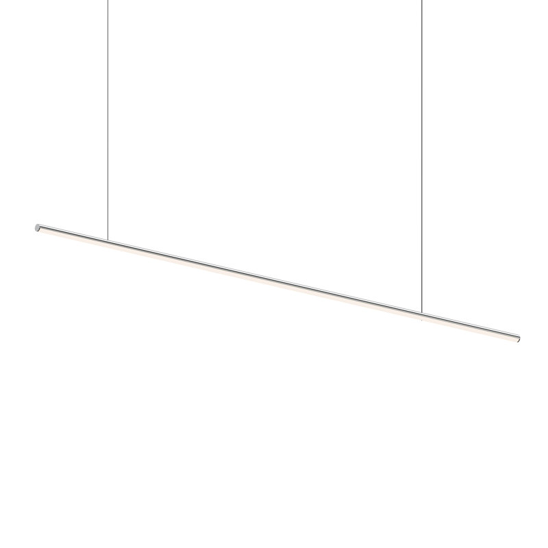 Fino 1 - Light LED Pendant, Silver, 0.75" H x 70" W x 0.75" D, 3000