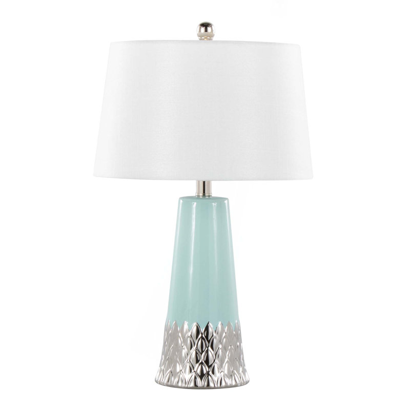 Ceramic Table Lamp, Tiffany Blue