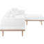 Canapé modulaire d'extérieur en oléfine de 106,5 po Madeleine-755193187