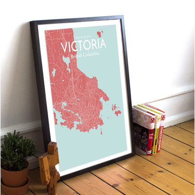 Victoria City Map - No Frame Print