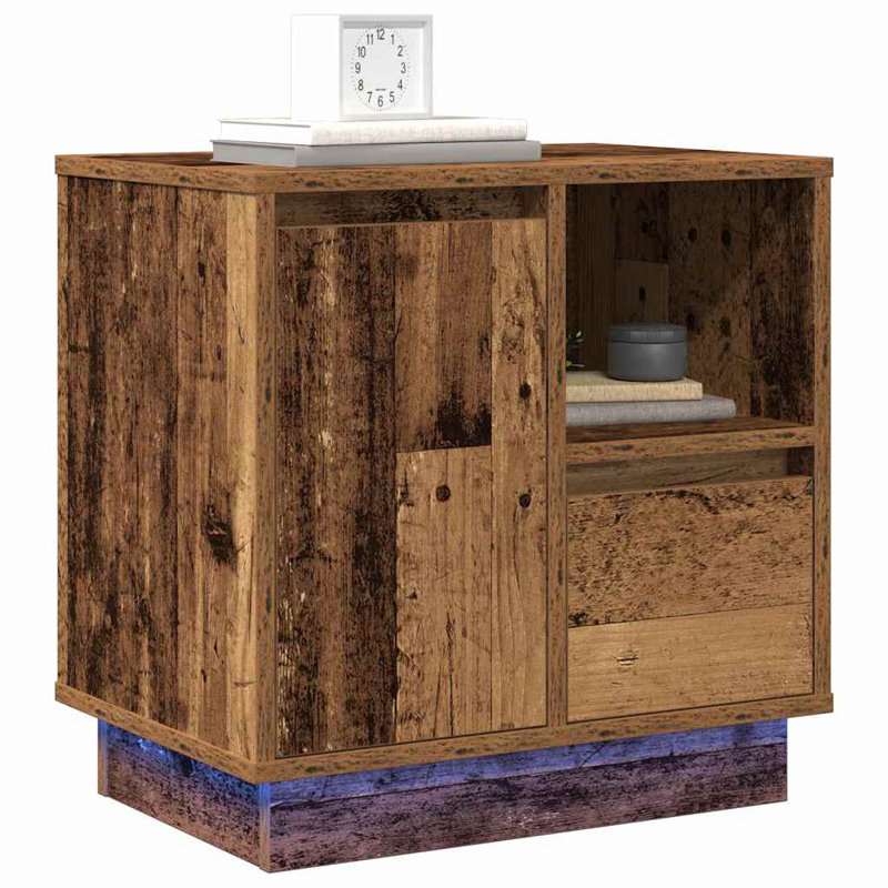 50cm W Manufactured Wood Bedside Table