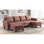 Canapé modulaire avec repose-pieds et méridienne 108,66 po Charlotte-731125413