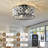 Cage Style Ceiling Fan With Light-1654504974