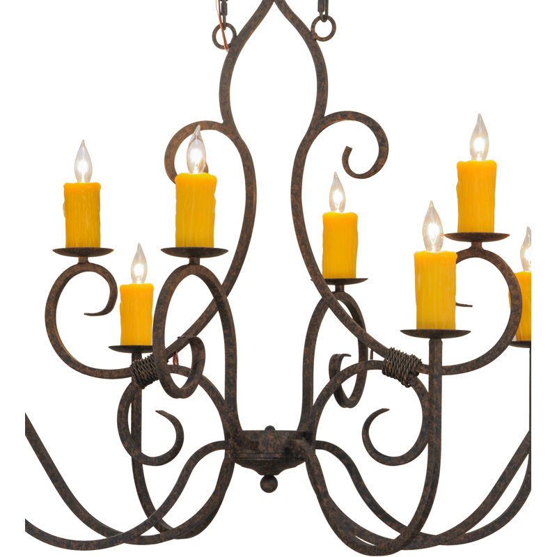 Clifton 10 - Light Chandelier, Coffee Bean